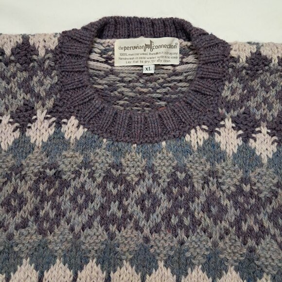 Peruvian Connection Vintage Merino Wool Pullover Sweater - Picture 6 of 9